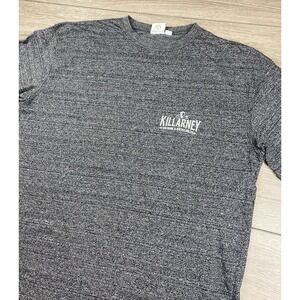 Killarney Men's Short Sleeve Brewing And Distilling Graphic Logo Shirt Grey Sz L